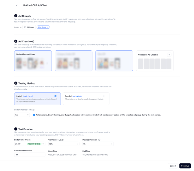 cpp ab testing switch 2