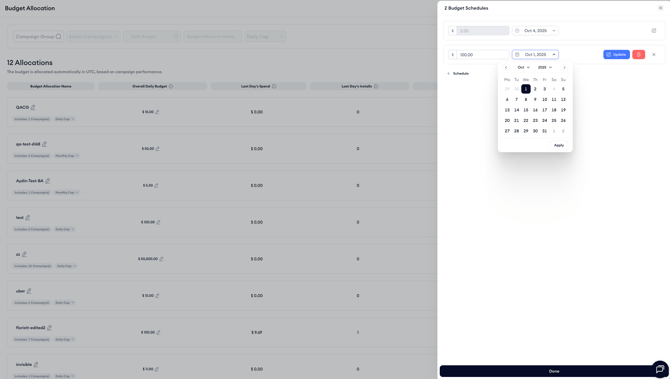 budget scheduler 2