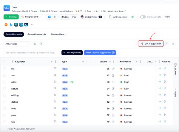 keyword tracking 2